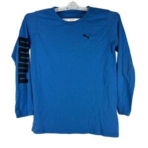 Puma Boys Long Sleeved Crew Neck T-Shirt Size L Blue